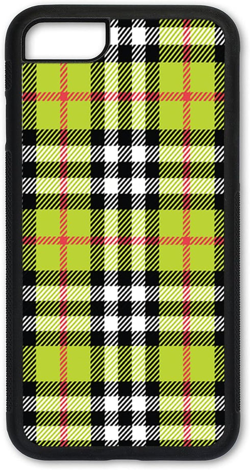Cell Phone Cover, Slim Fit, Plaid Multi-Colored, Compatible with Apple iPhone 7 Plus and 8 Plus