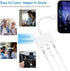 USB C to Dual 3.5mm Headphone Splitter for iPad/iPhone 15, 3 in 1 Audio Splitter with PD Fast Charging Adapter