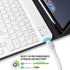KENKE Keyboard Case for iPad Pro 11 Inch, Detachable Wireless Bluetooth Keyboard with Pencil Holder, Black
