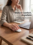 RAPIQUE R306 2.4G, Symmetrical Pro Wireless Mouse, Dual Bluetooth & Type-C Rechargeable, Silent Click, Slim Design