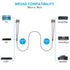 Ruaeoda AV Cable 6ft 3RCA Cables, Braid 3RCA to 3RCA Composite Audio Video Cable Compatible with Set-Top Box
