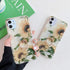 Qokey Flower Design Clear Case for iPhone 11 Pro Max, 6.5 inch, with 360 Degree Rotating Ring Kickstand