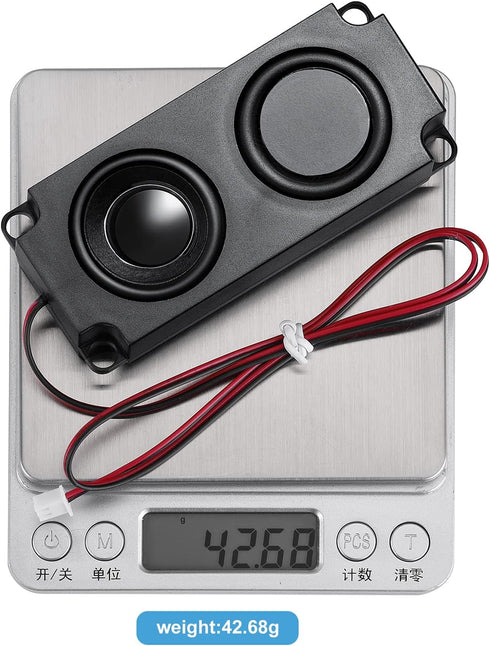 MakerHawk 2pcs Arduino Speaker, 5 Watt 8 Ohm Double Cavity Mini Speaker for Advertising Machine