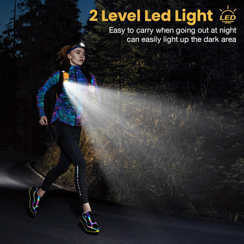 INFURTURE Clip on Bluetooth Speaker with RGB/Flashlight, Wearable Waterproof Shower Speaker Bathroom Speakers Built
