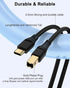 20ft, 10Foot Printer Cable Scanner USB C to USB B Cable for Epson, HP, Canon, Midi, Ethernet Print