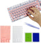 YzxQzxdron Raised Keyboard Stickers for Long Nails Typing and Gaming - Reusable Sticky