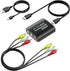 RCA to HDMI Converter, GINGIN 1080p/720p AV to HDMI Converter for TV, PC, and Game Consoles