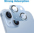 Camera Lens Protector for iPhone 14 and 14 Plus, Anti-Scratch Tempered Glass Full Protective Cover, Sierra Blue