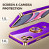 Nonional 11 2 Pack 360 11 Compatible for iPhone Case with Screen Protector, Rotatable Ring Holder [Luxury Hearts