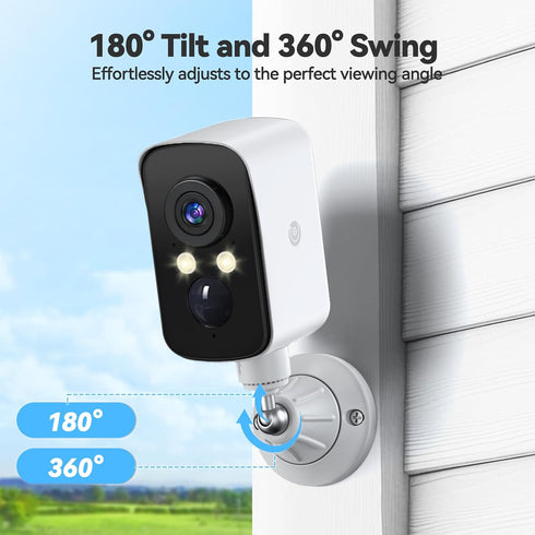 Naseto 1/4 2 Pack) Magnetic Security Camera Mount, Universal Screw, Adjustable Angle, Strong Magnet, No-Drill