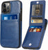 iPhone 13 Pro Wallet Case with Credit Card Holder, PU Leather Case for 6.1 Inch (Blue)