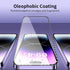 3 Pack Screen Protector with Diamonds for iPhone 15 Pro Max (6.7") Tempered Glass, Anti Scratch, Case Friendly