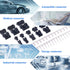 Glarks 1940Pcs 2.5mm Pitch 2/3/4/5/6/7/8/9 Pin Male and Female Plug Housing with JST-SM Connector Assortment Kit.