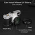 Haoge LH-X53B 3in1 Lens Hood with Adapter Ring and Cap Set for Fujifilm X100VI, X70, X100, X100S, X100T, X100F