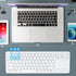SANWA Multi Device Bluetooth Keyboard with Touchpad, Rechargeable Keypad for Laptop, Desktop, iPad/iPhone, Compatible