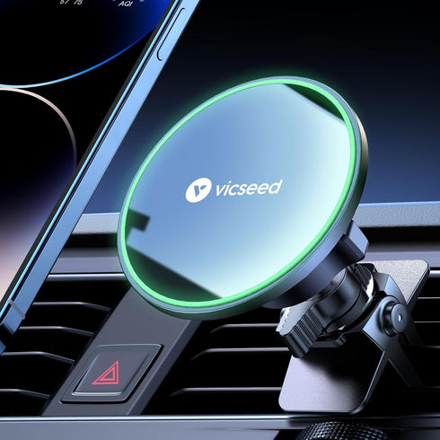 VICSEED for MagSafe Car Mount with Upgraded Strongest Magnet Power, 360 Adjustable Magnetic Phone Holder for iPhone
