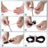12 Pack Reusable Cable Zip Ties, 4.5 Inch Pink Elastic Silicone Cord Organizer Straps for Phone Charging, Cable