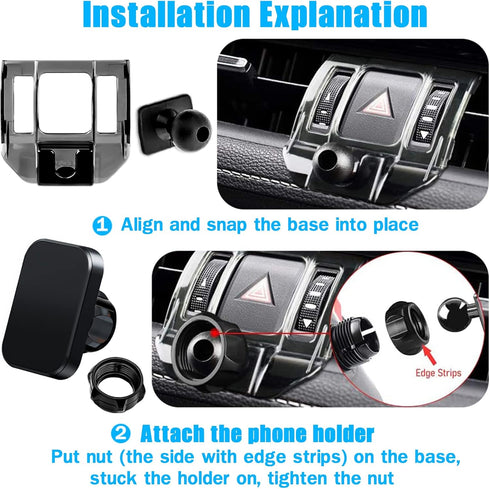 Phone Mount Car Stand Holder for Toyota RAV4 2019 to 2024 Premium XLE, Adventure, TRD Off-Road, Limited, Hybrid XSE