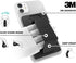 CLCKR Universal Grip Stand and Phone Wallet, Adhesive 3 Card Holder with Finger Grip, Portrait and Landscape Stand Function, Compatible with iPhone, Samsung, Huawei and More, Black
