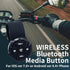 Wireless Bluetooth Media Remote Button,Waterproof Phone Bluetooth Remote Controller for Driving,Cycling,Steering Wheel Control Button for Phone Black