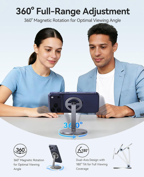 ORICO 17/16/15/14/13/12 PS1, Magnetic Phone Stand for Magsafe, Adjustable Foldable Aluminum Alloy Stand for iPhone Pro