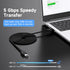 Qxcynsef 3.0 25 FT,5Gbps More,Black,25FT USB Extension Cable High Speed Data Transfer Extra Long A Male to A Female