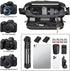 Comecase Hard Shell Camera Sling Bag for DSLR & Mirrorless/Water-Resistant Crossbody with Tripod Holder, Quick Access