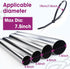 200 24 Inch 500lbs PCS Zip Ties Heavy Duty, Large Cable Ties Tensile Strength, Black Zip Ties for Indoor and Outdoor