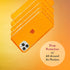 SteepLab Neon Highlighter Case for iPhone, Grippy Jelly Case with Protective Air Pockets in Intense Bright Orange