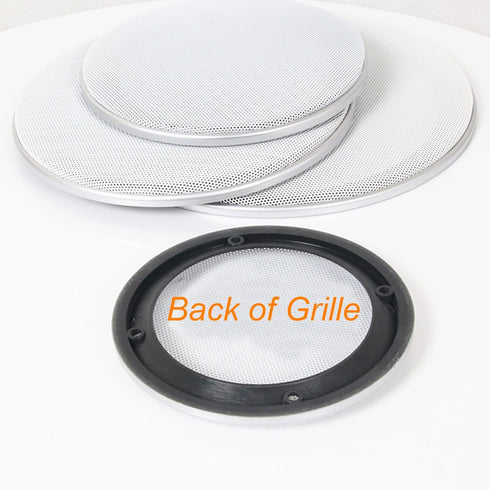 Fielect 2Pcs 8" Speaker Grill Mesh Cover, White SubWoofer Grill Cover with 8 Screws, Car Speaker Guard Protector
