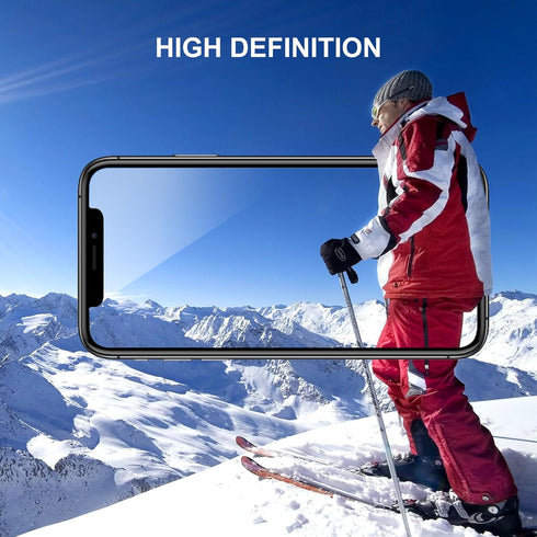 SIBEITU 3 Pack Screen Protector for iPhone 12 with 3 Pack Camera Lens Tempered Glass Protector, 6.1 Inch HD Clear