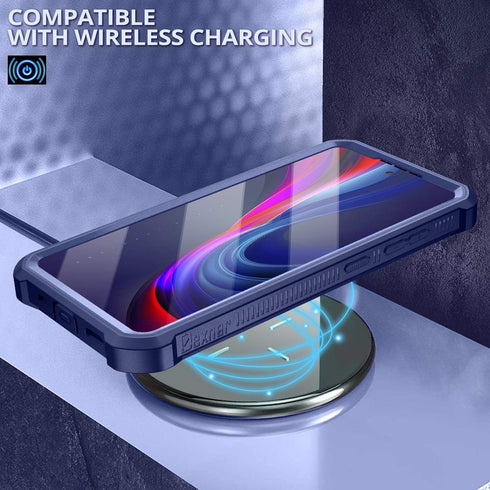 Dexnor for Samsung Galaxy S20 FE Case, Heavy Duty Military Grade Protection with Built in Screen Protector and Kickstand