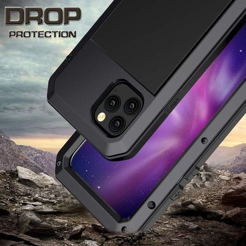 Marrkey Heavy Duty iPhone 11 Pro Case - Full Body Protective Cover, Shockproof Tough Armor with Built-in Screen