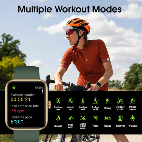 Smart Watch, Fitness Tracker with 45mm Touch Screen, Heart Rate Monitor, Waterproof for Android iOS