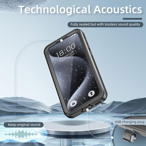 Waterproof Case for Samsung Galaxy A35 5G, IP68 Certified Shockproof Dustproof Snowproof Cover, Full Body Heavy Duty