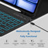 MMK iPad Air 13 inch (M2) 2024 & iPad Pro 12.9 Case with Keyboard, Backlit Bluetooth Wireless Keyboard, Pencil Holder,