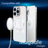 Guppy Magnetic Case for iPhone 15 Pro Max, Scratch Resistant Gradient Glass Back Cover with Full Camera Lens Protector
