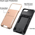 Vofolen Case for iPhone 8 Plus 7 Plus 6s Plus Wallet Card Holder, 4-Slot Pocket Scratch Resistant Dual Layer Cover