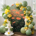 Jnbasdffb 6.6 Red Spring Floral Wedding Arch Cover, Stretchy Spandex Arch Backdrop Stand Covers FT, Modern Oil Painting