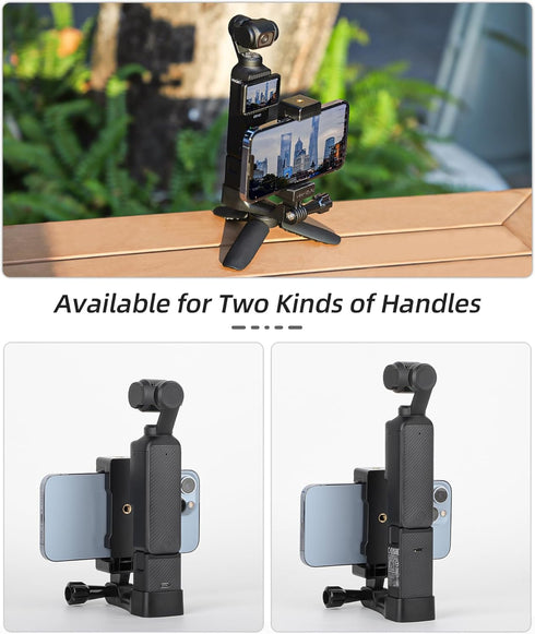 BTG Front Cellphone Mount for DJI OSMO Pocket 3, Accessories Phone Holder Stand
