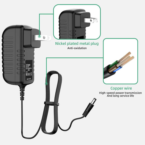 AC Adapter Charger for Hyper Tough AP00979J 44216 AQ70008G 4.8-Volt Cordless Screwdriver