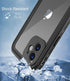 Design for iPhone 12 Waterproof Case, Full Body Shockproof Cover with Screen Protector, Dust Proof Phone Case