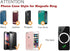 WYNK Universal Metal Rings - Compatible for Apple Magsafe Charger/Wallet/Battery Pack, for iPhone 15/14/13/12 Series