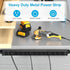 HHSOET 360° Rotating 12 Outlet Mountable Power Strip - Heavy Duty Wall Mount Surge Protector with Switch