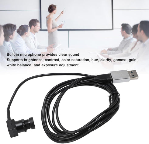 LAISANIM 1080P 1.5m Laptop Webcam USB C, External Video Camera for Laptops, Type C Computer Camera, Cables, Plug