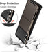 Vofolen Case for iPhone Xs, Wallet ID Slot Credit Card Holder, Scratch Resistant Dual Layer Protective Cover