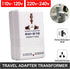 GOTOTOP SW-S12 100W 2 Travel Power Converter, Power Converter Way Foreign Electricity Transformer for Home Appliances