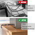 80PCS Hook and Loop Cable Straps, Cable Management Under Desk, Adhesive Cable Ties, Reusable Wire Organizers for Cords
