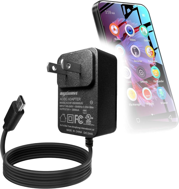 BoxWave Charger Compatible with TIMMKOO WiFi Mp3 Player - Wall Charger Direct (15W),