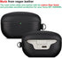 LOPIE Carbon Fiber Texture Case for Sony WF-1000XM5 with Cleaner Kit, Vegan Leather Cover for Charging Case - Black